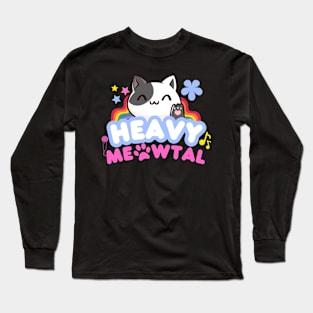 Heavy meowtal Long Sleeve T-Shirt